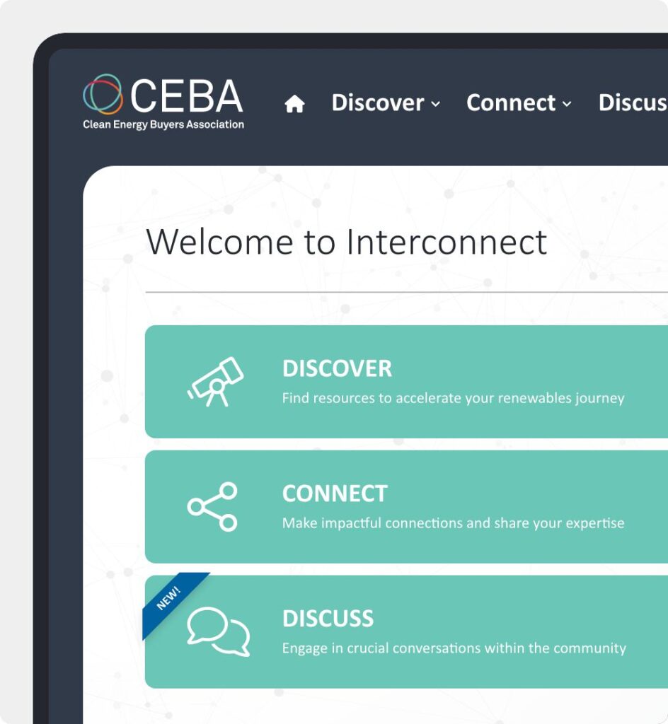 Screenshot of CEBA Interconnect